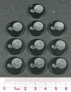 Musket Reload Tokens, Translucent Grey (10)