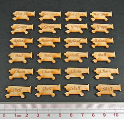 Cannon Reload Set, Natural Wood (24)