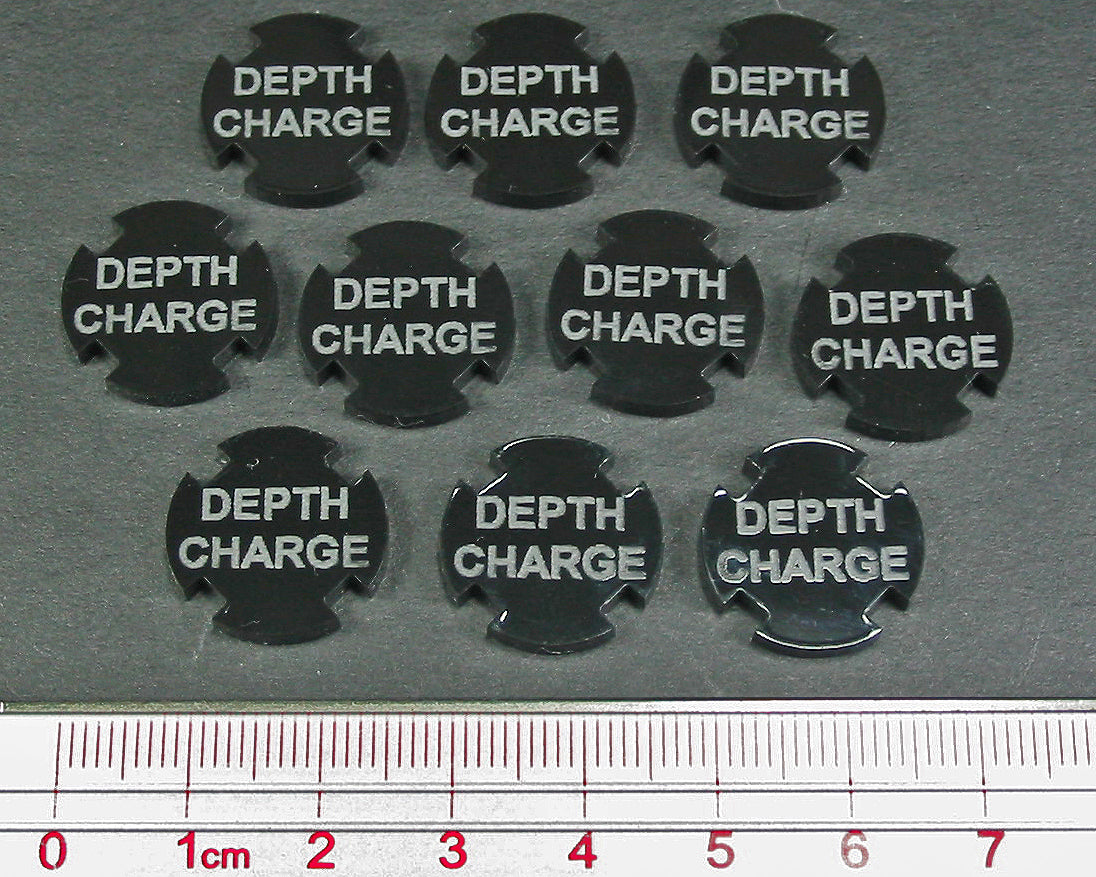 Depth Charge Tokens, Black (10)