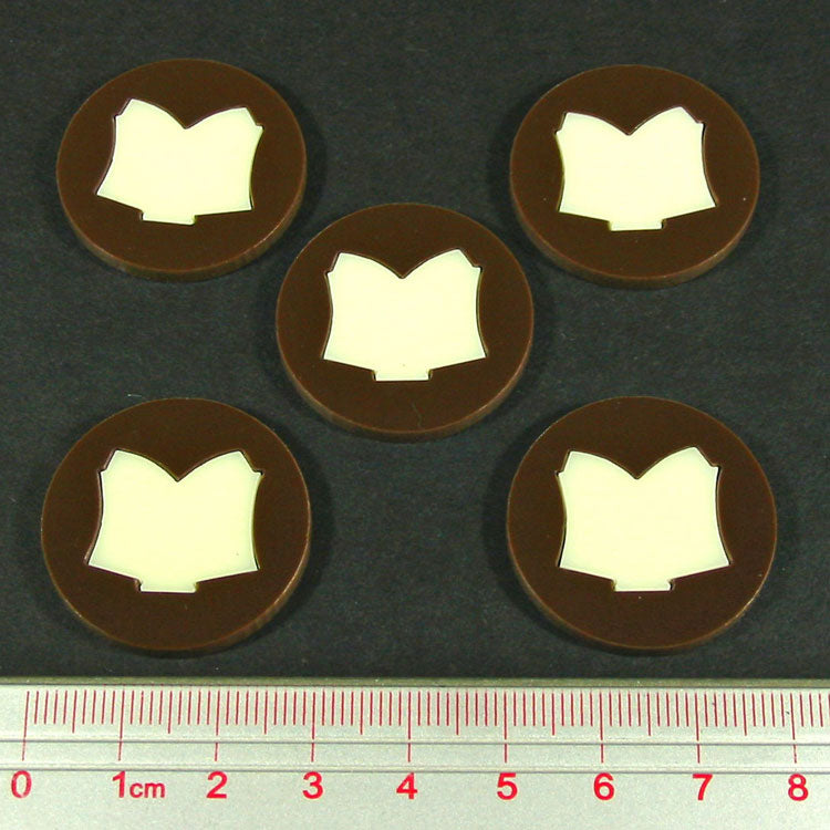 Steampunk Horror Tome Tokens (5) - SPECIAL ORDER!