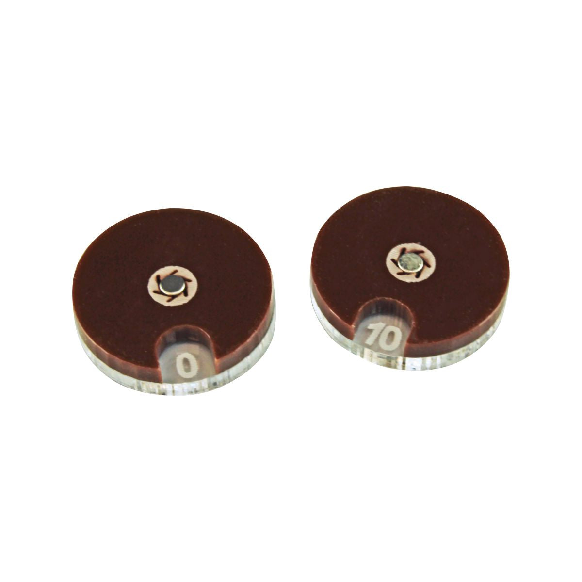 Circular Combat Dials Numbered 0-10, Brown (2) - SPECIAL ORDER!