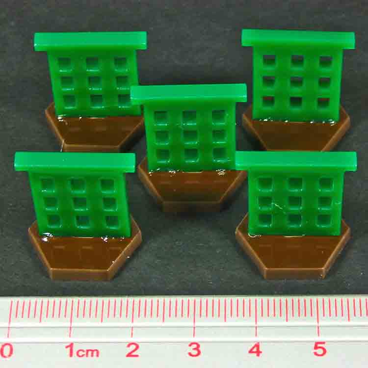 Garrison Markers, Brown & Green (5)