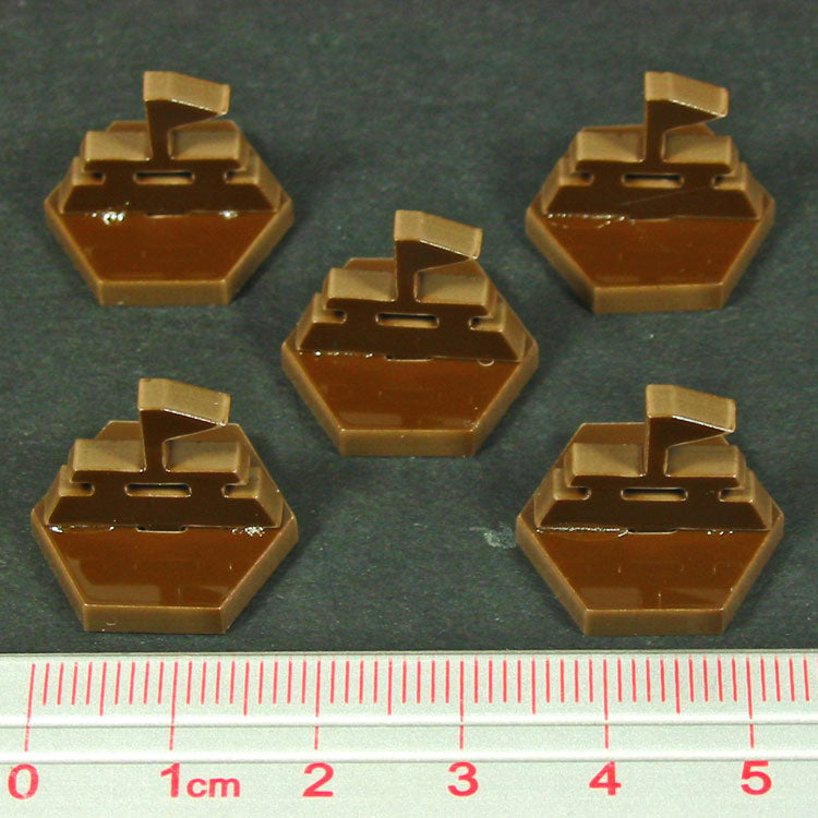 Bunker Markers, Brown (5)