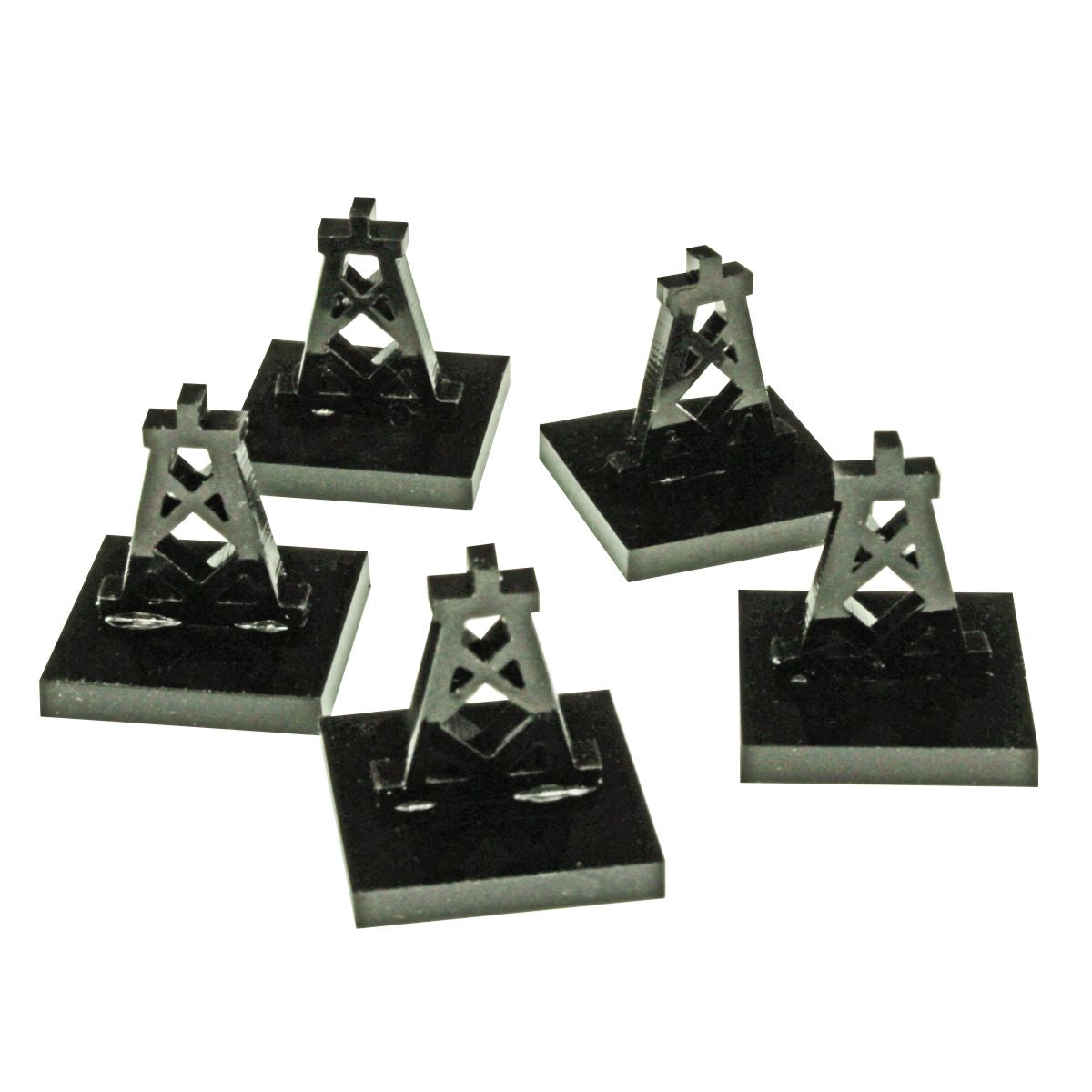 Oil Derrick Markers, Black (5) - SPECIAL ORDER!