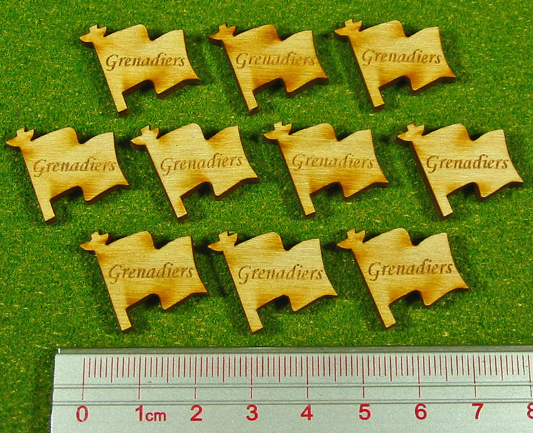 Grenadiers Tokens, Natural Wood (10) - SPECIAL ORDER!