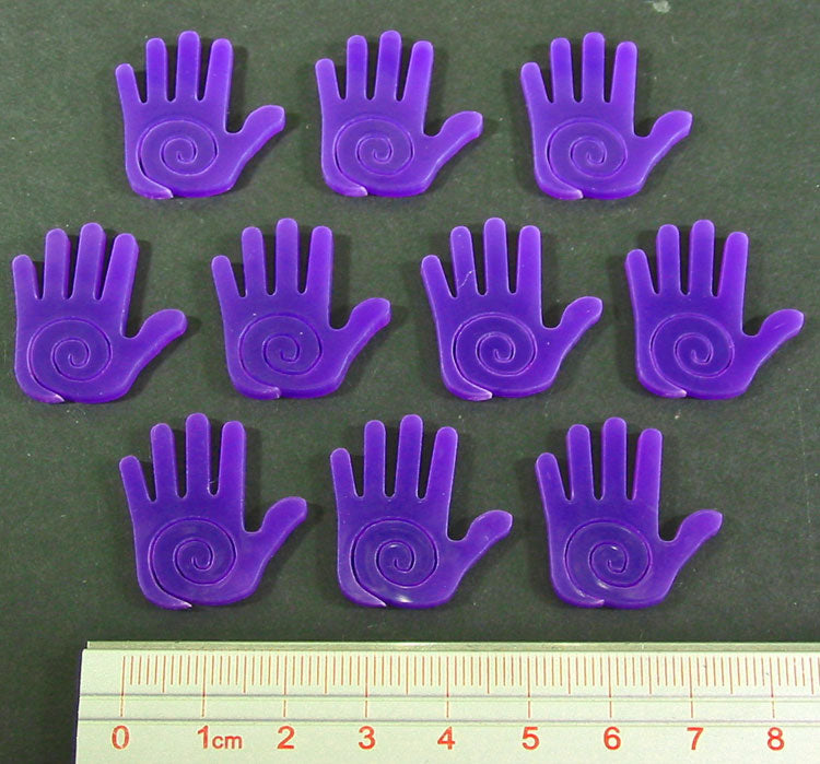 Mystic Hand Tokens, Purple (10)