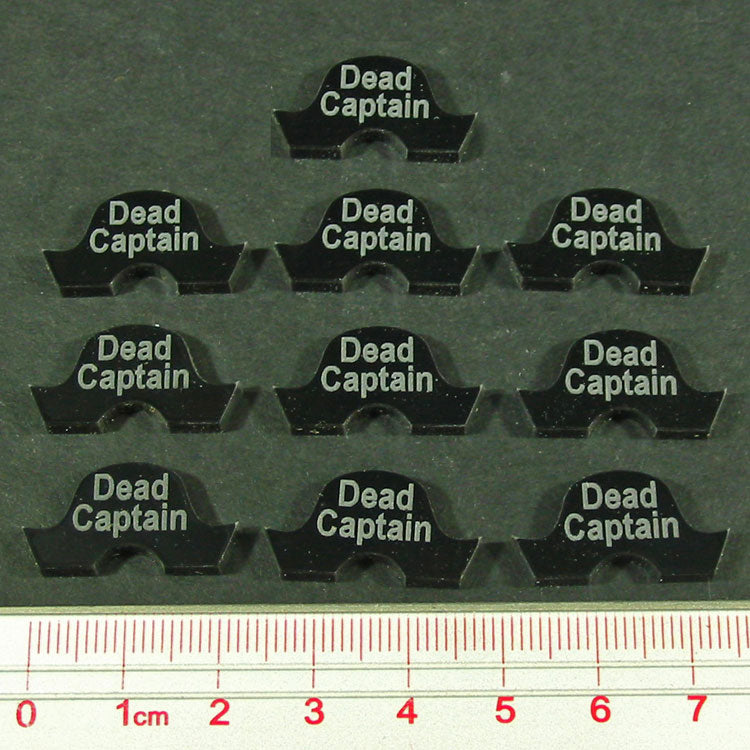 Dead Captain Tokens, Black (10) - SPECIAL ORDER!