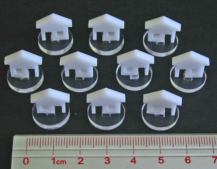 House Markers, White (10) - SPECIAL ORDER!