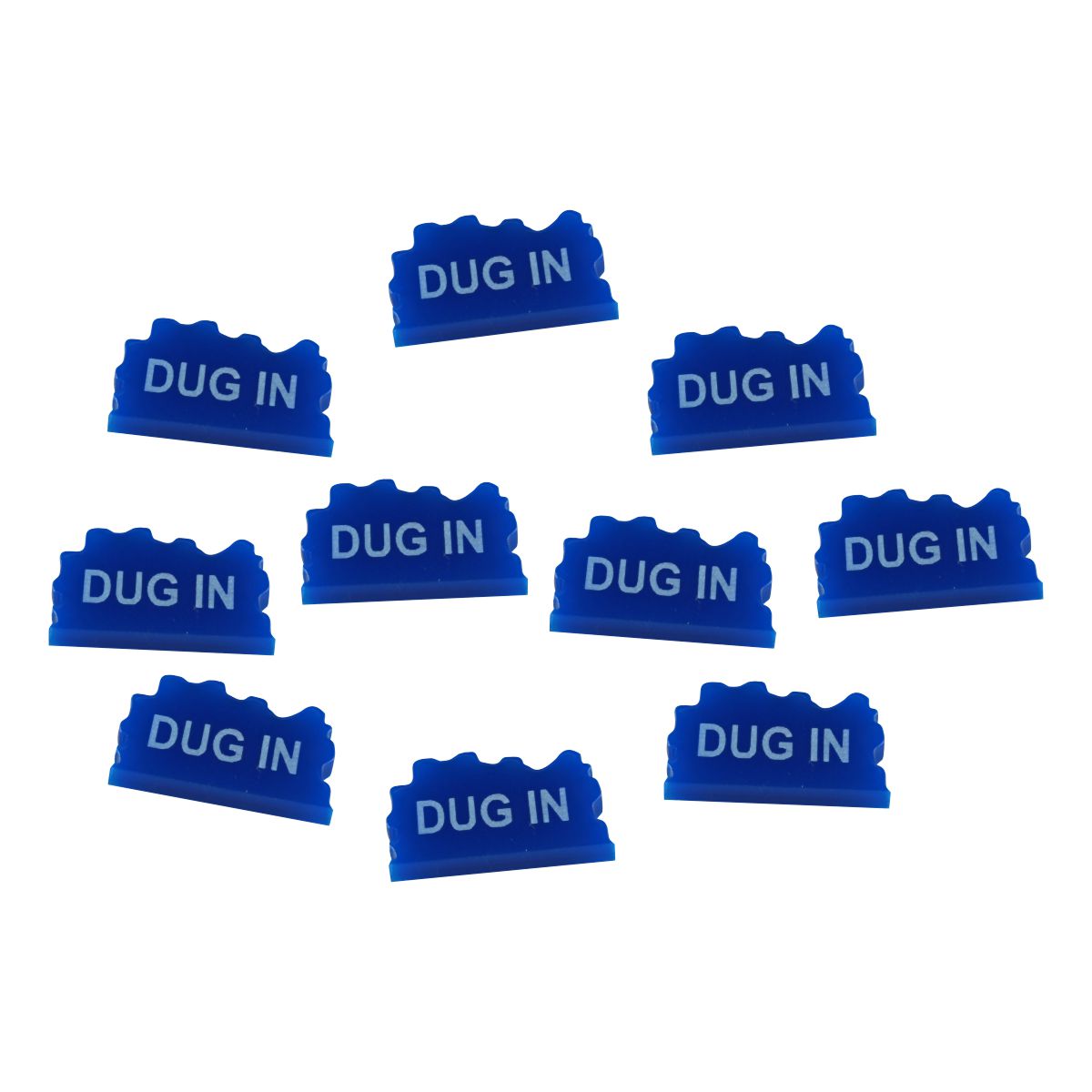 Dug In Tokens, Blue (10) - SPECIAL ORDER!