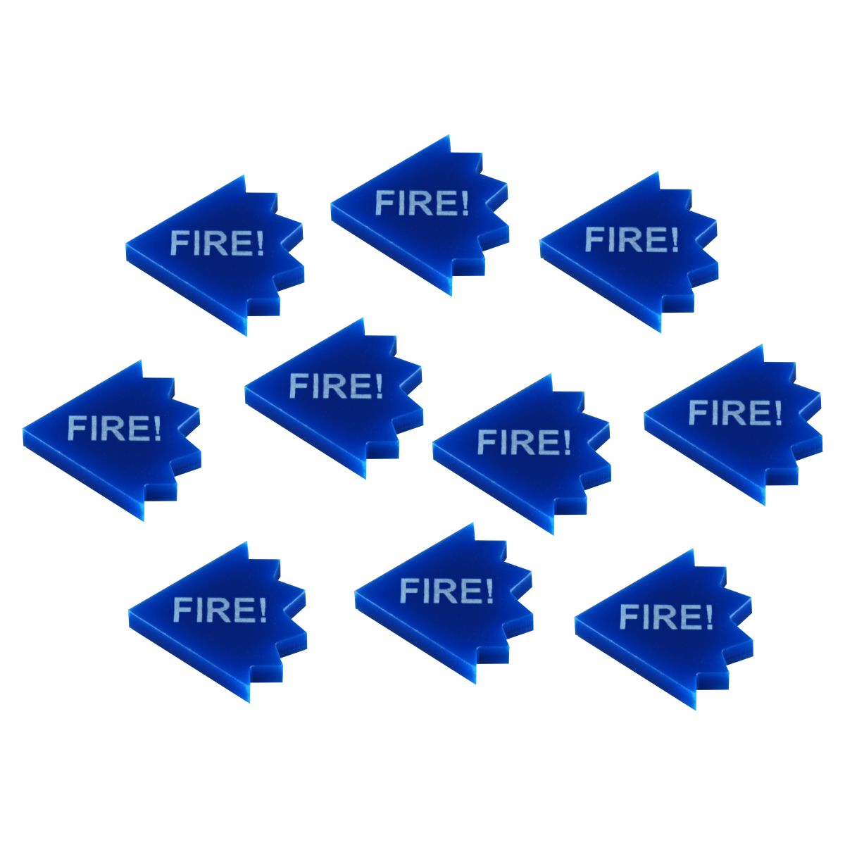 Fire! Tokens, Blue (10) - SPECIAL ORDER!