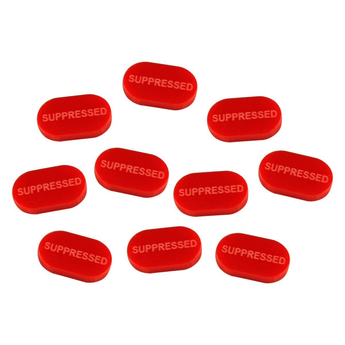 Suppressed Tokens, Red (10) - SPECIAL ORDER!