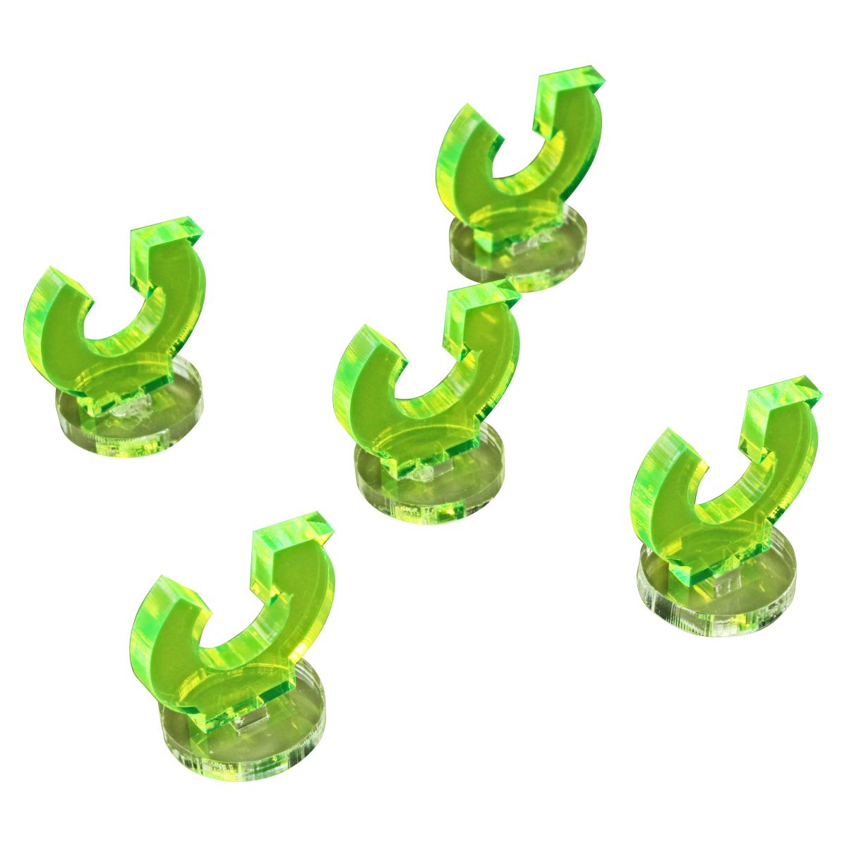 Space Fighter Barrel Roll Markers, Fluorescent Green (5)