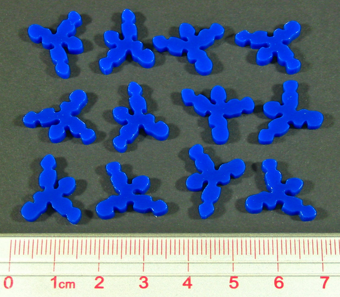 Bug Virus Tokens, Blue (12)