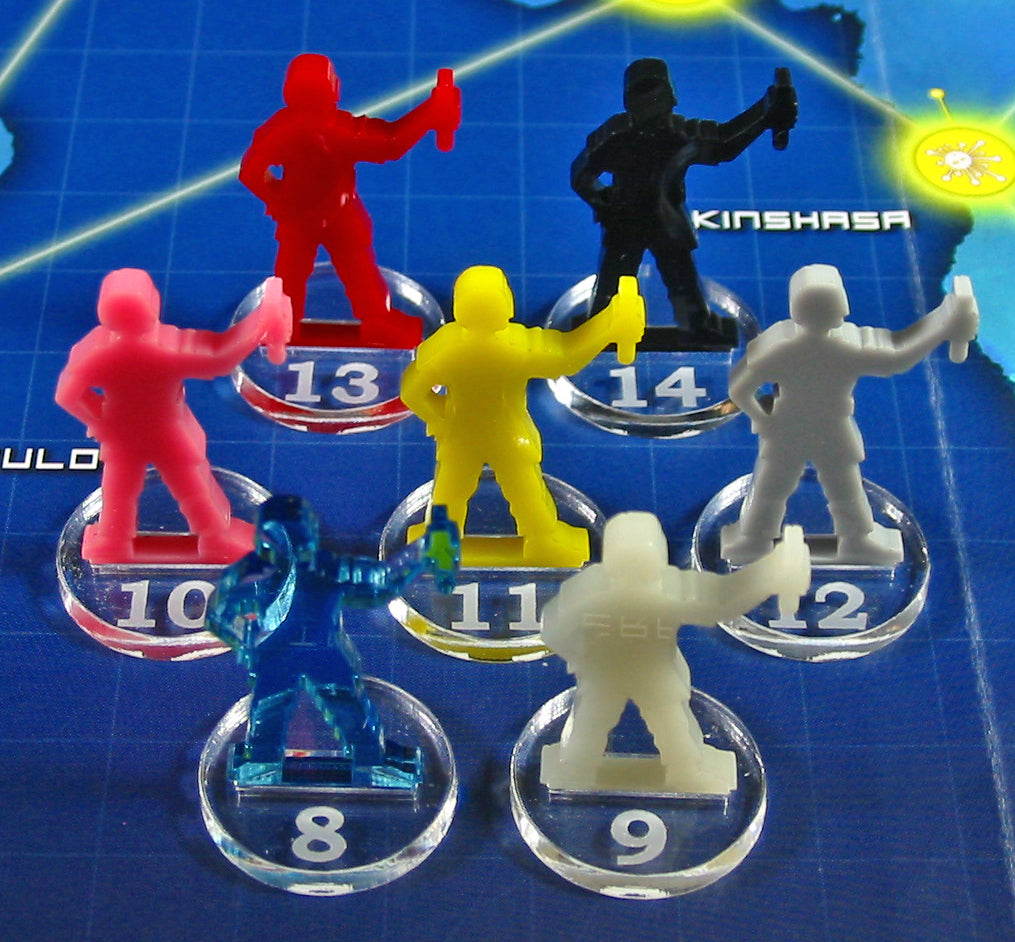 Player Pawn Upgrade Set, Pandemic: On the Brink (7) - SPECIAL ORDER!