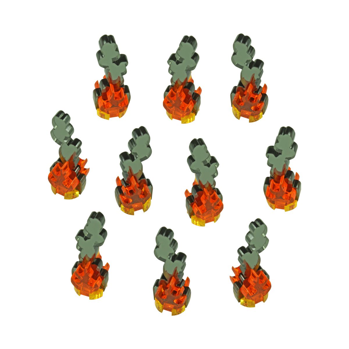 Flaming Wreckage Markers, Micro (10)