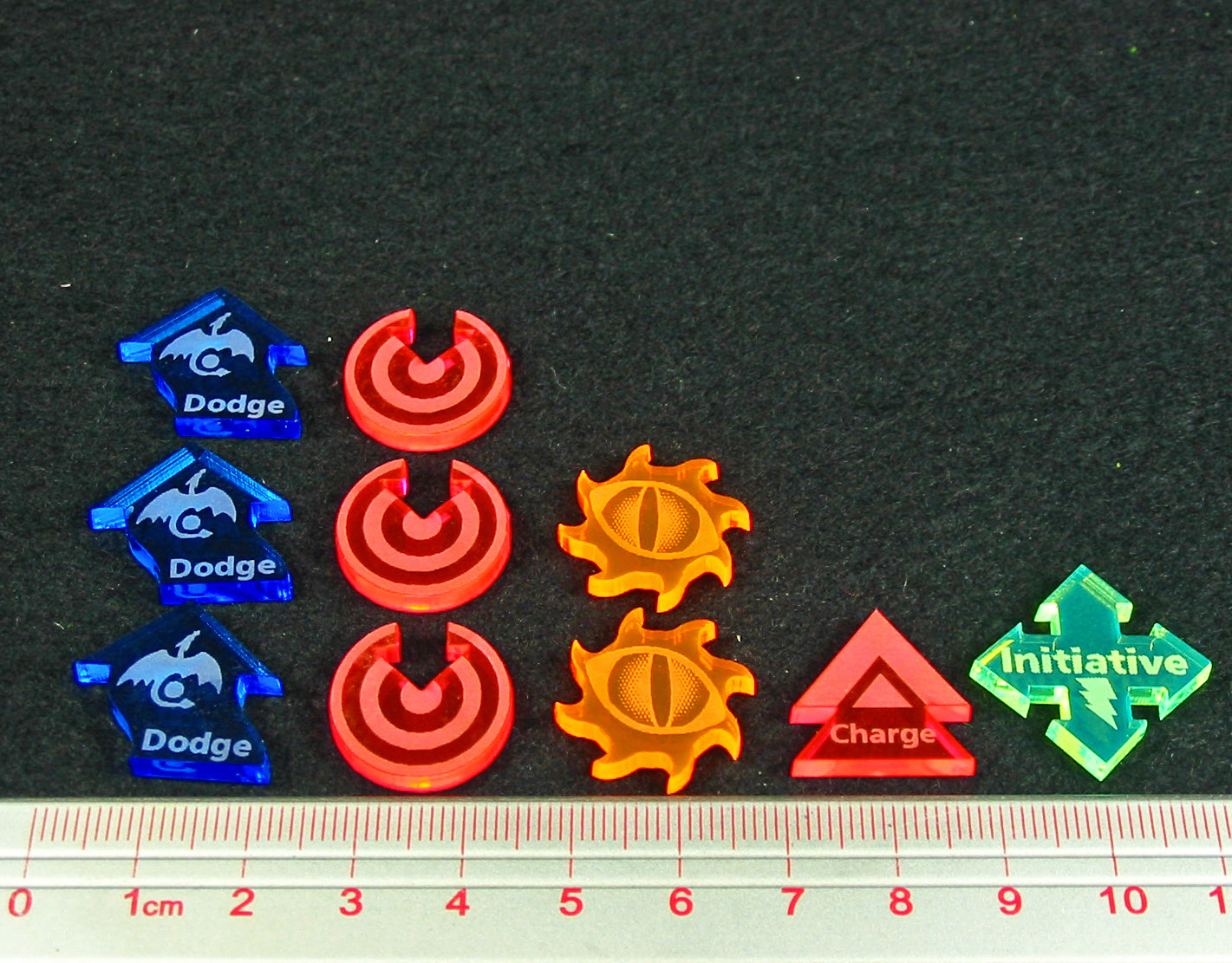 Dragon Wing Action Token Set, Multi-Color (10) - SPECIAL ORDER!