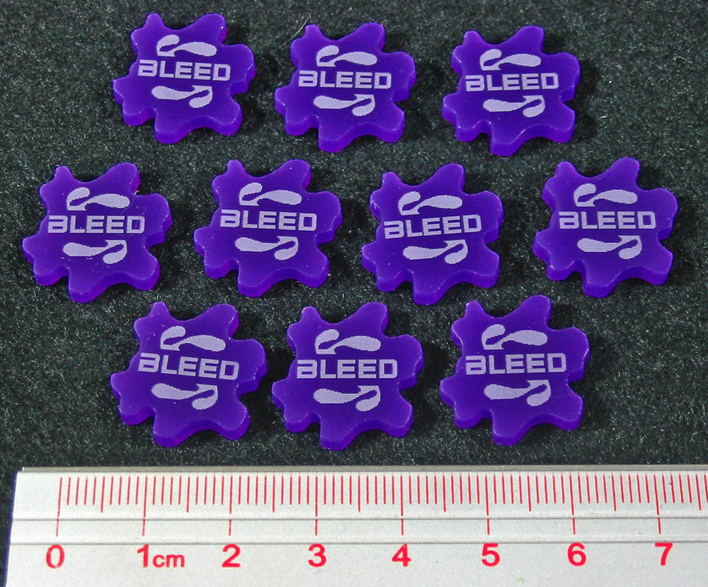 SW: Assault Bleed Tokens, Purple (10) - SPECIAL ORDER!