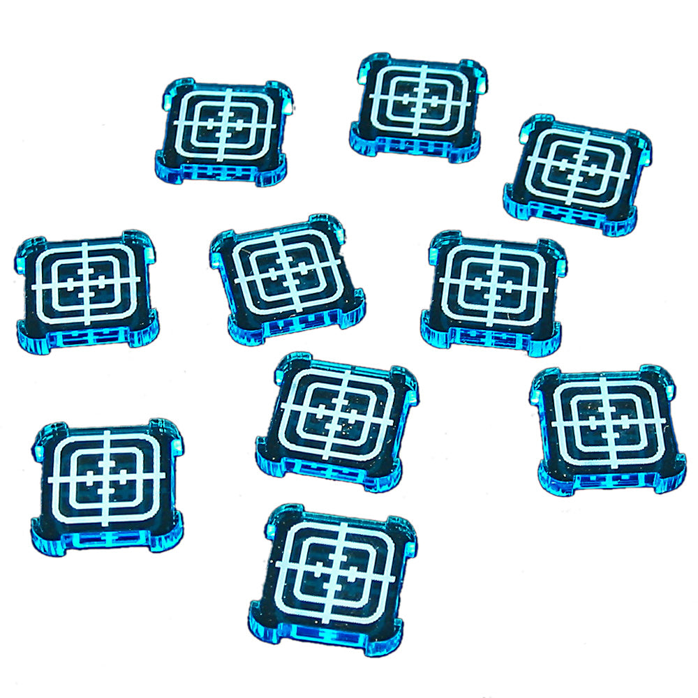 SW: Armada Objective Tokens, Fluorescent Blue (10) - SPECIAL ORDER!