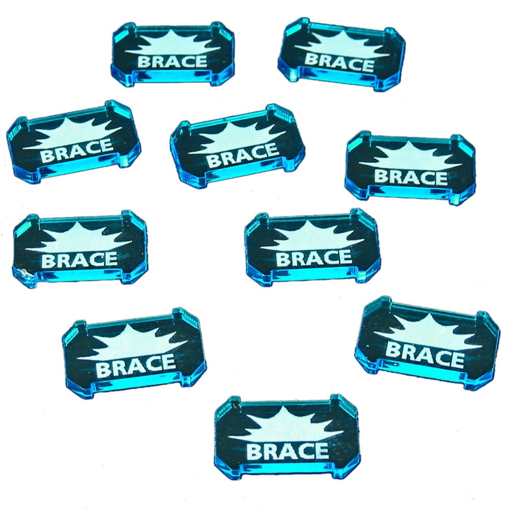 SW: Armada Brace Defense Tokens, Fluorescent Blue (10) - SPECIAL ORDER!