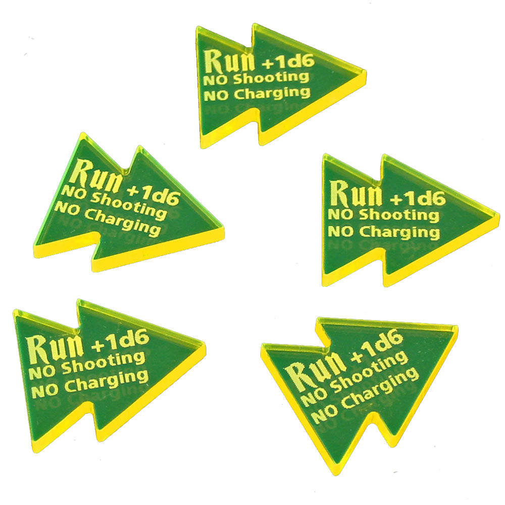 Run Tokens, AoS: 1st Ed, Fluorescent Yellow (5)