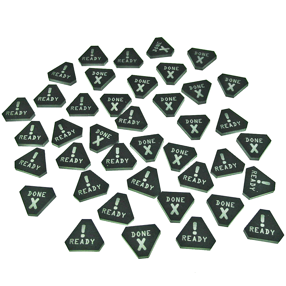 Terminator Ready-Done Tokens, Black (40) - SPECIAL ORDER!