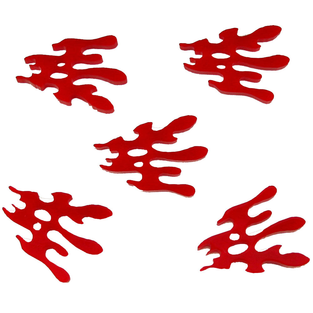 Blood Spray Tokens, Red (5)