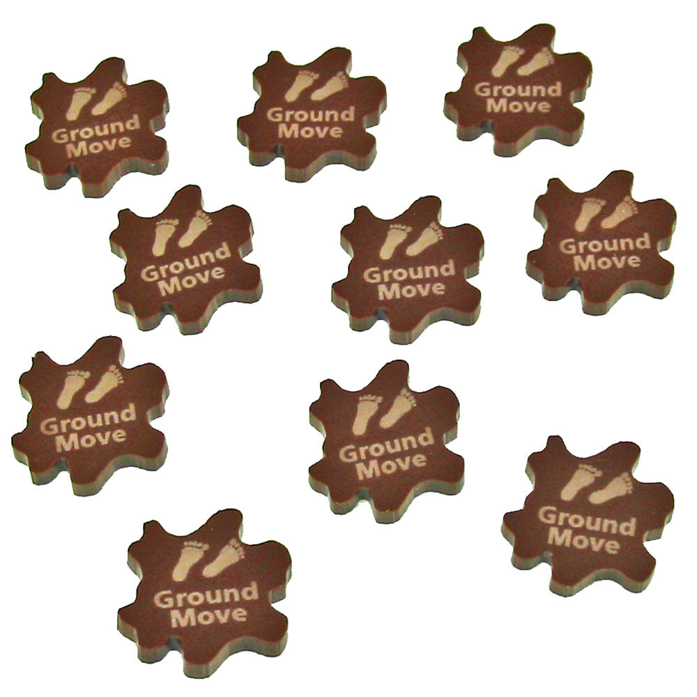 Ground Move Tokens, Brown (10) - SPECIAL ORDER!