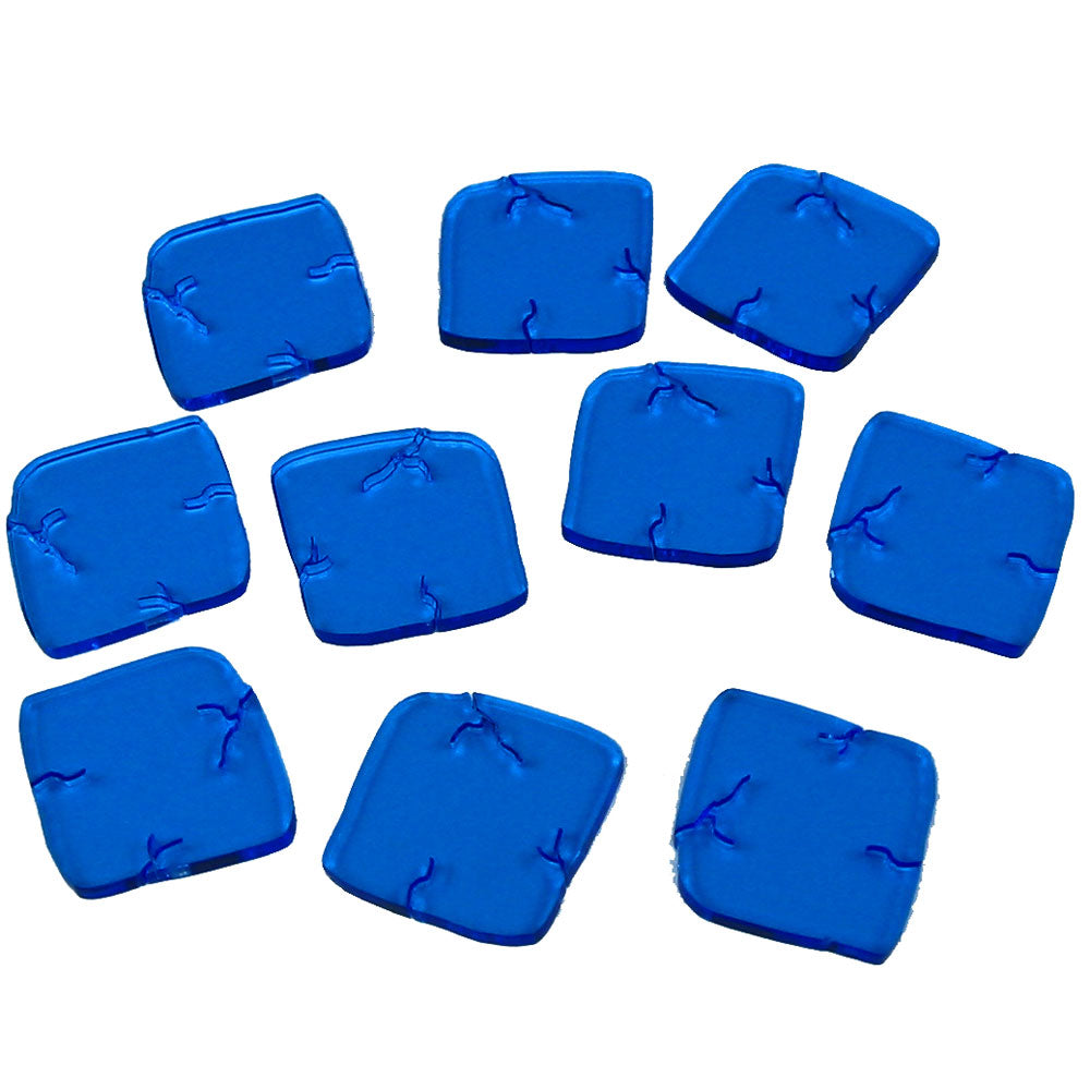 Dungeon Floor Ice Tiles, Fluorescent Blue (10) - SPECIAL ORDER!