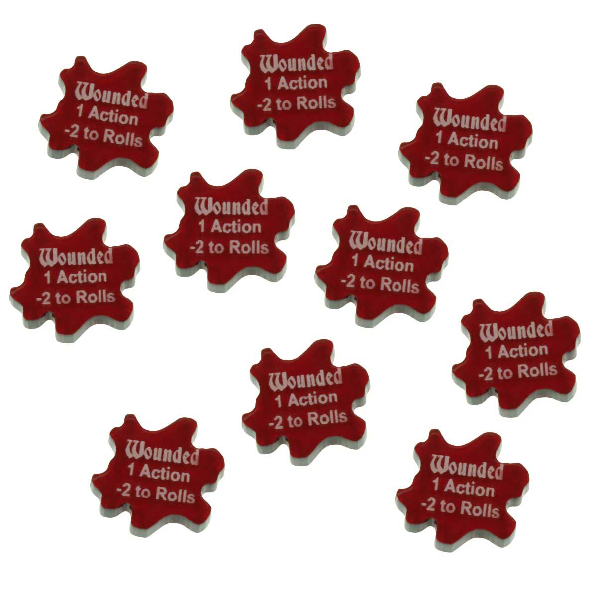 FG: Wound Tokens, Translucent Red (10)