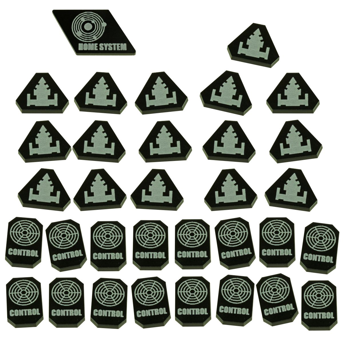 Command & Control Token Set, TI:4, Black (33) - SPECIAL ORDER!