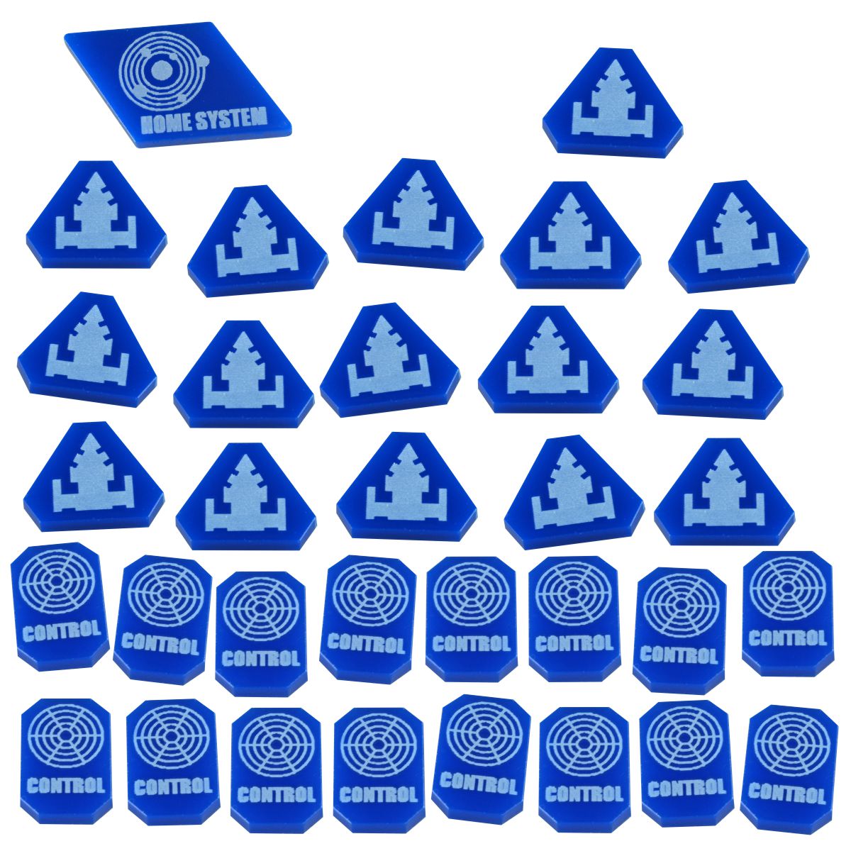 Command & Control Token Set, TI:4, Blue (33) - SPECIAL ORDER!