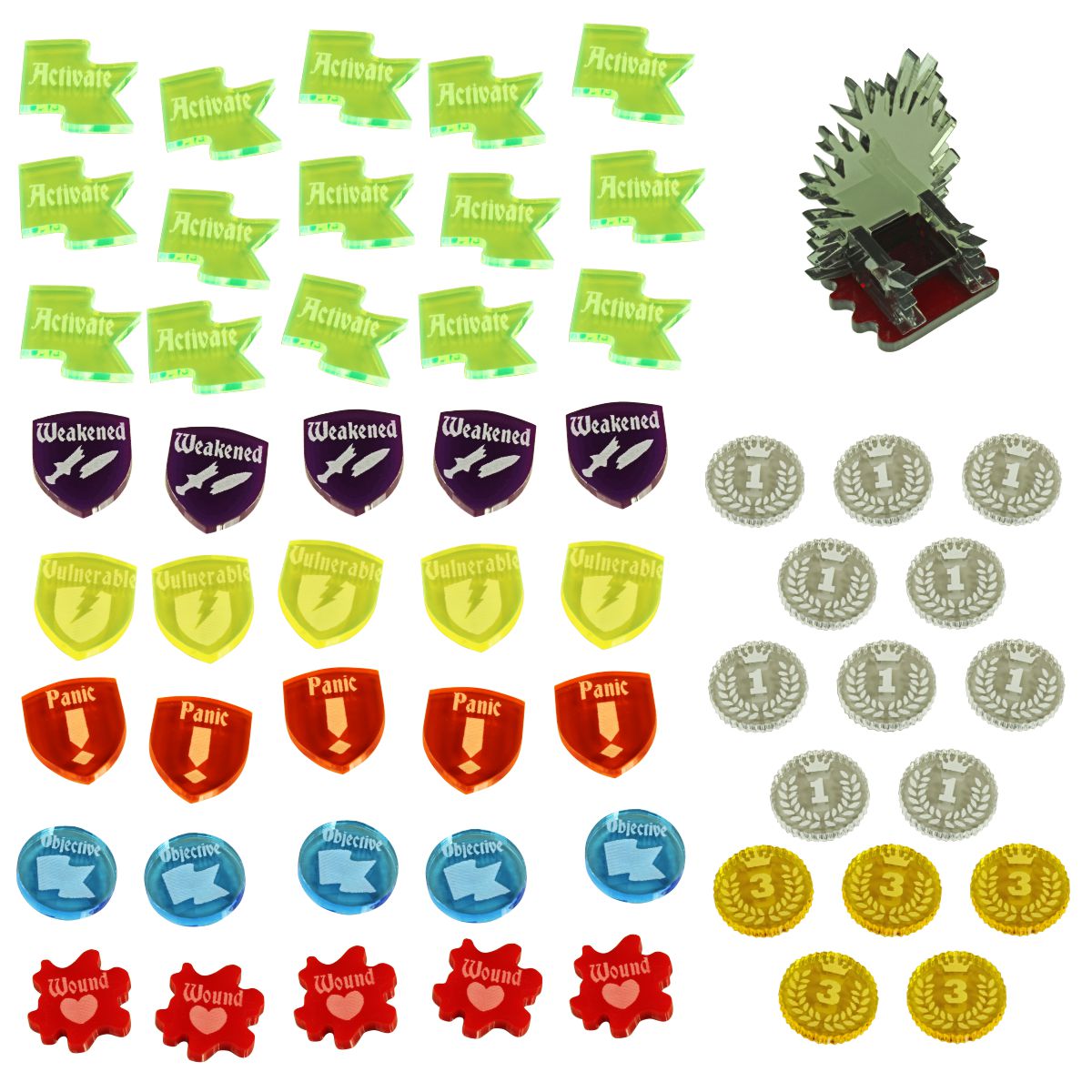 Token Upgrade Set, Ice & Fire Tabletop Miniatures Game, Multi-Color (56) - SPECIAL ORDER!