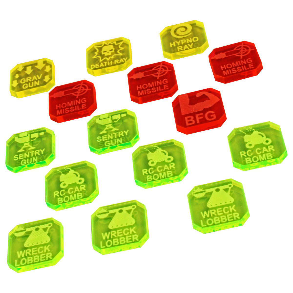 Gaslands Weapon Token Expansion Set, Multi-Colored (15)