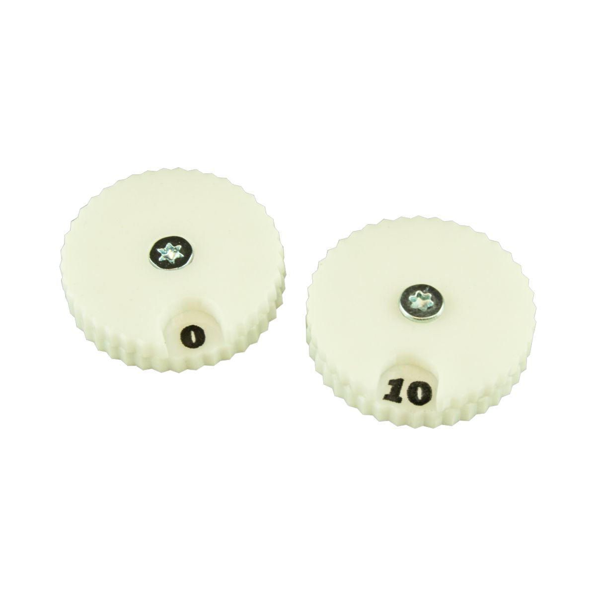 Circular Combat Dials, Numbered 0-10, White (2) - SPECIAL ORDER!