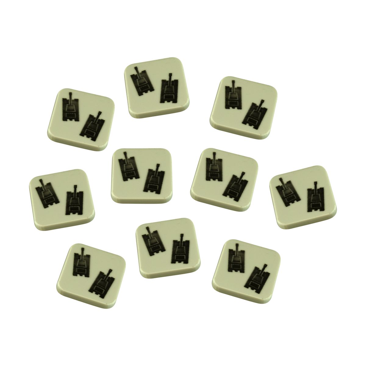 Axis Tank Ground Target Tokens Compatible with BRS, Grey (10) - SPECIAL ORDER!