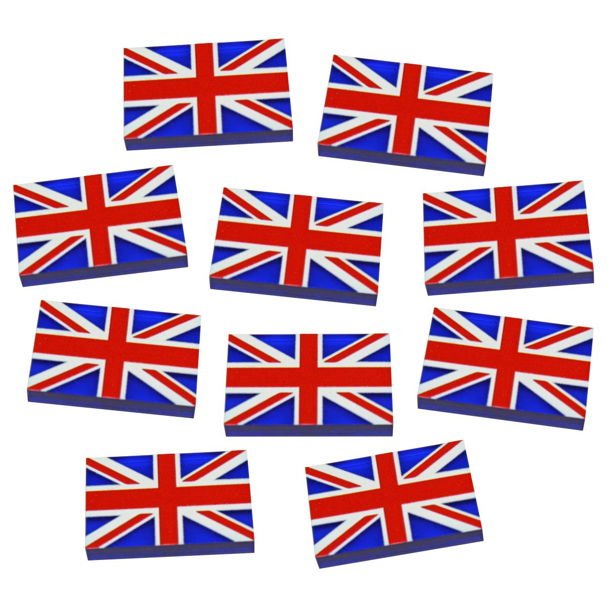 Premium Printed WWII Flag Tokens, United Kingdom Flag (10) - SPECIAL ORDER!