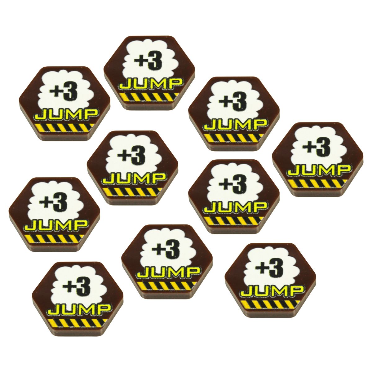 Premium Printed Mecha Jump +3 Movement Tokens (10) - SPECIAL ORDER!