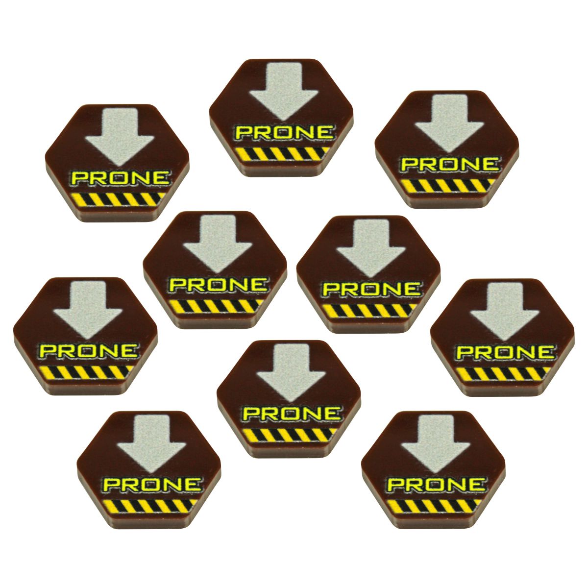 Premium Printed Mecha Prone Position Tokens (10) - SPECIAL ORDER!