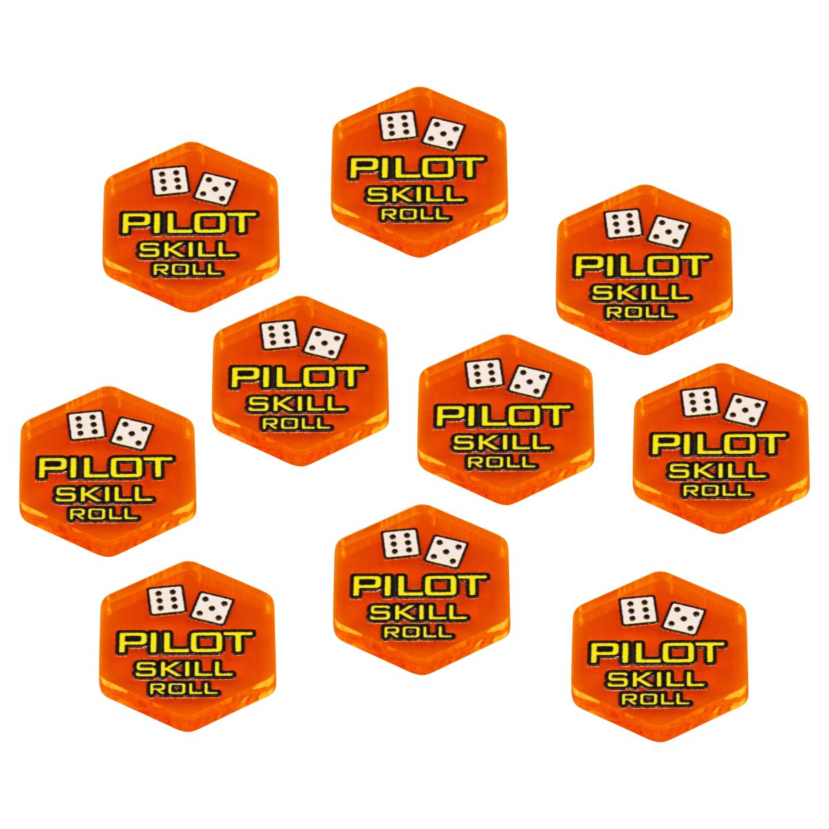 Premium Printed Mecha Pilot Skill Check Tokens (10) - SPECIAL ORDER!