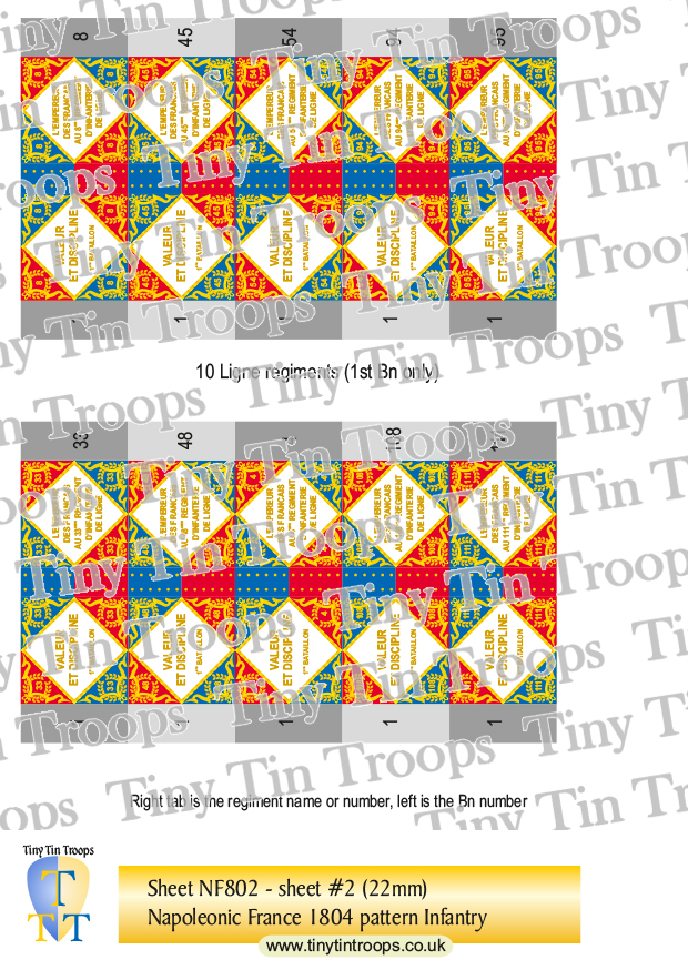 French, Sheet 2 (22mm)