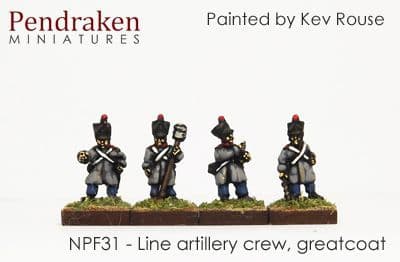 Line artillery crew, greatcoat (12)