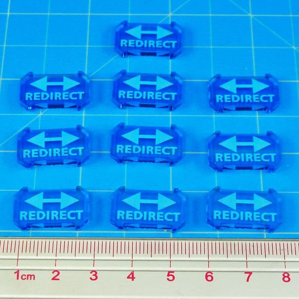 SW: Armada Redirect Defense Tokens, Fluorescent Blue (10)