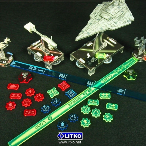 Multi Range Gauge Set, SW: Armada, Fluorescent Blue (3)