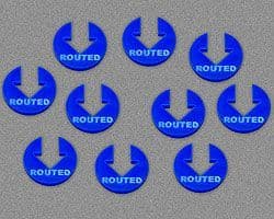 Routed Tokens, Blue (10)