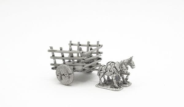 Small cart with mules (2)