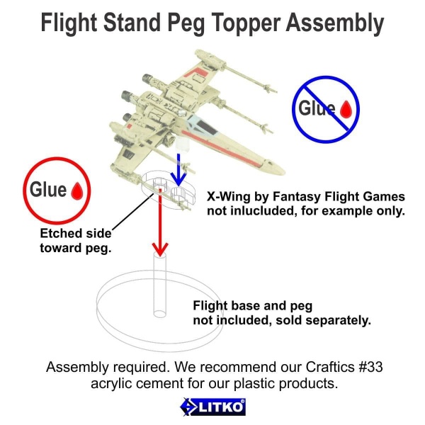 Space Fighter, Flight Stand Peg Toppers (10)