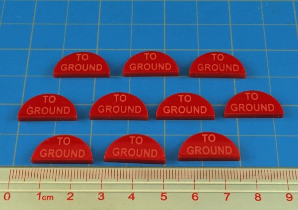 To Ground Tokens, Red (10)