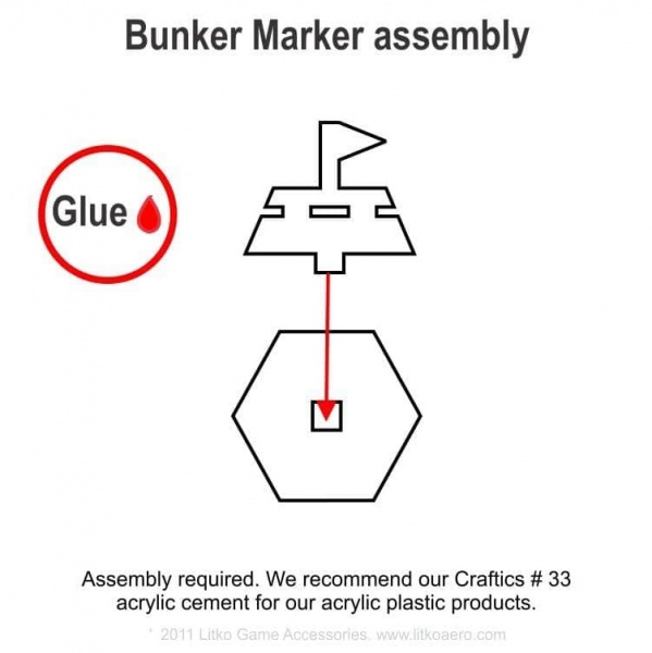 Bunker Markers, Brown (5)